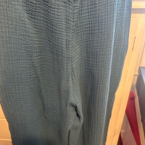 Eileen Fisher Blue Wide Leg Pants - Picture 3 of 8